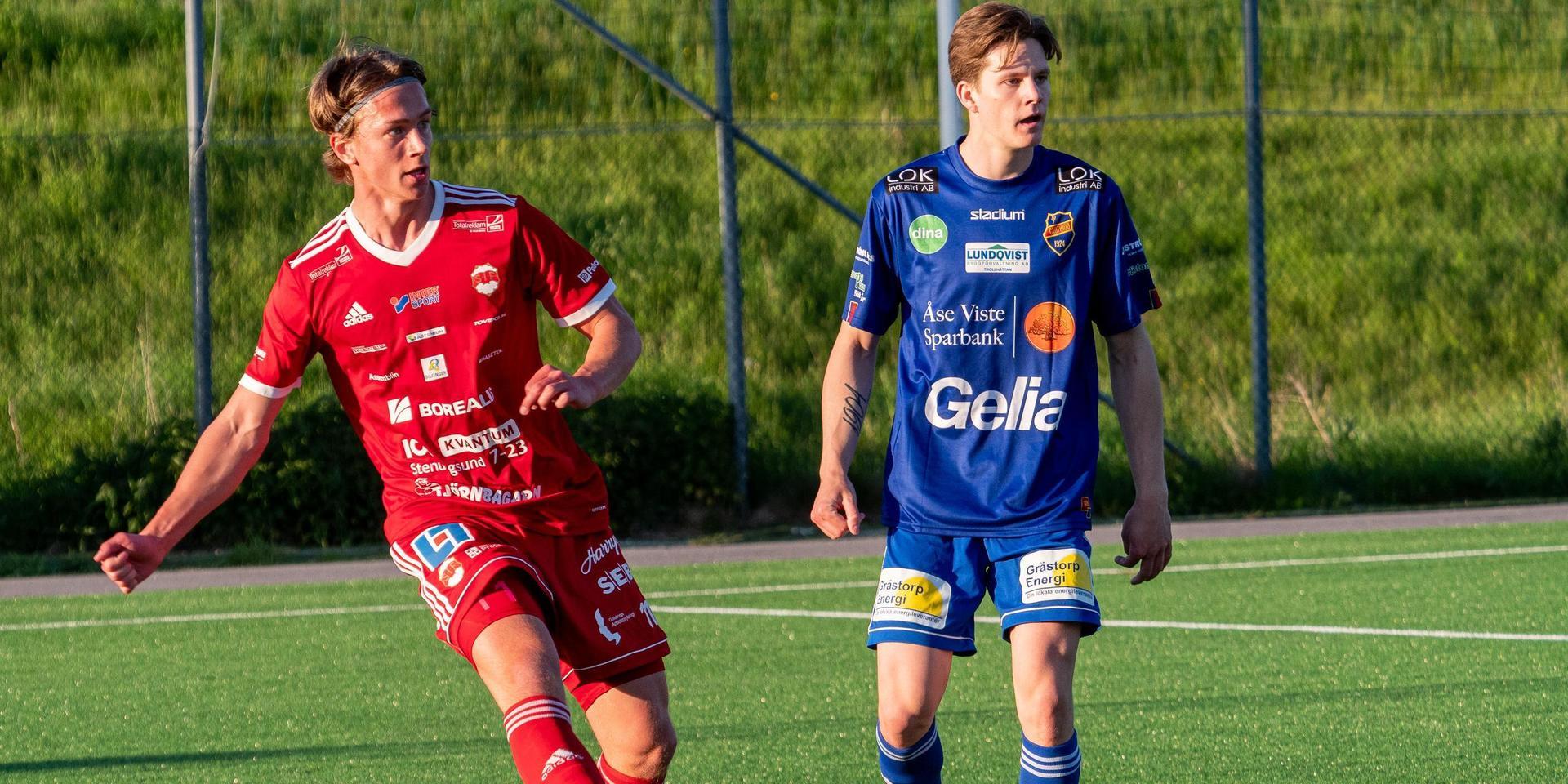 Lukas Corner Lindholm gjorde det avgörande målet till seger 2–1 för Stenungsunds  IF i lördagens bortamatch mot Grebbestads IF.